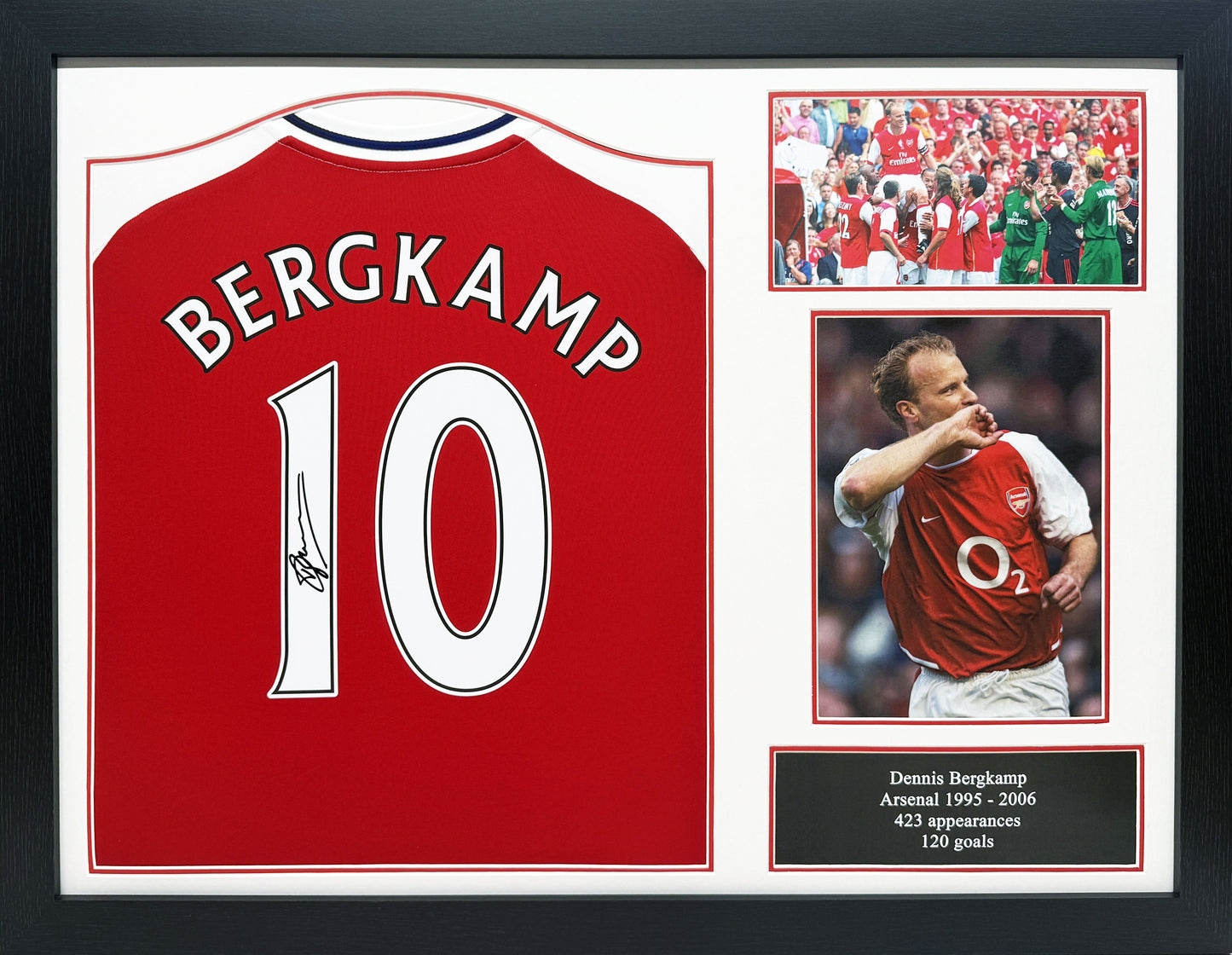 Dennis Bergkamp Signed Arsenal Shirt