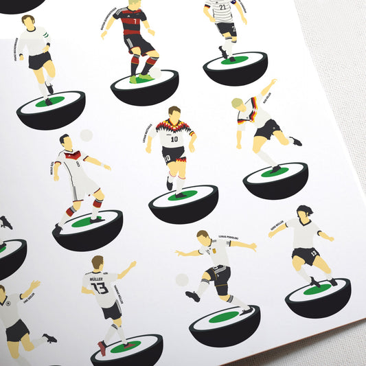 Germany Legends Subbuteo Print