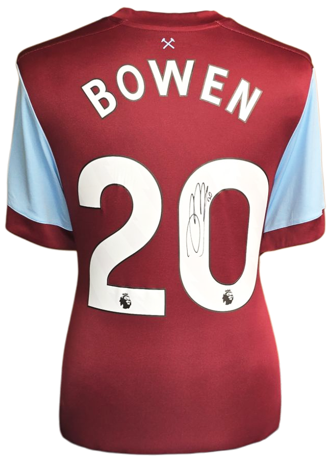 Jarrod Bowen signed 2023/24 West Ham United shirt