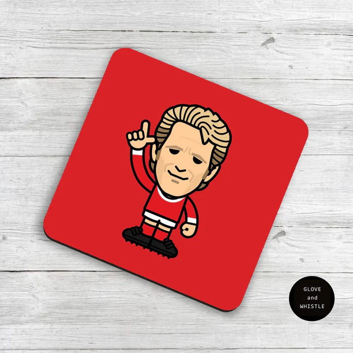 Dennis Law Manchester United Coaster