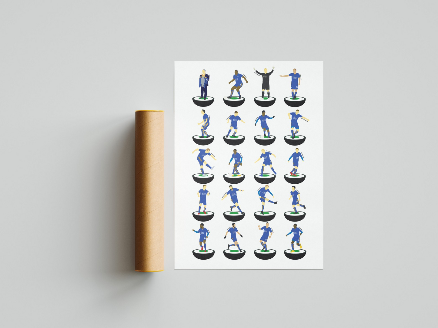 Leicester 2016 Champions Subbuteo Print