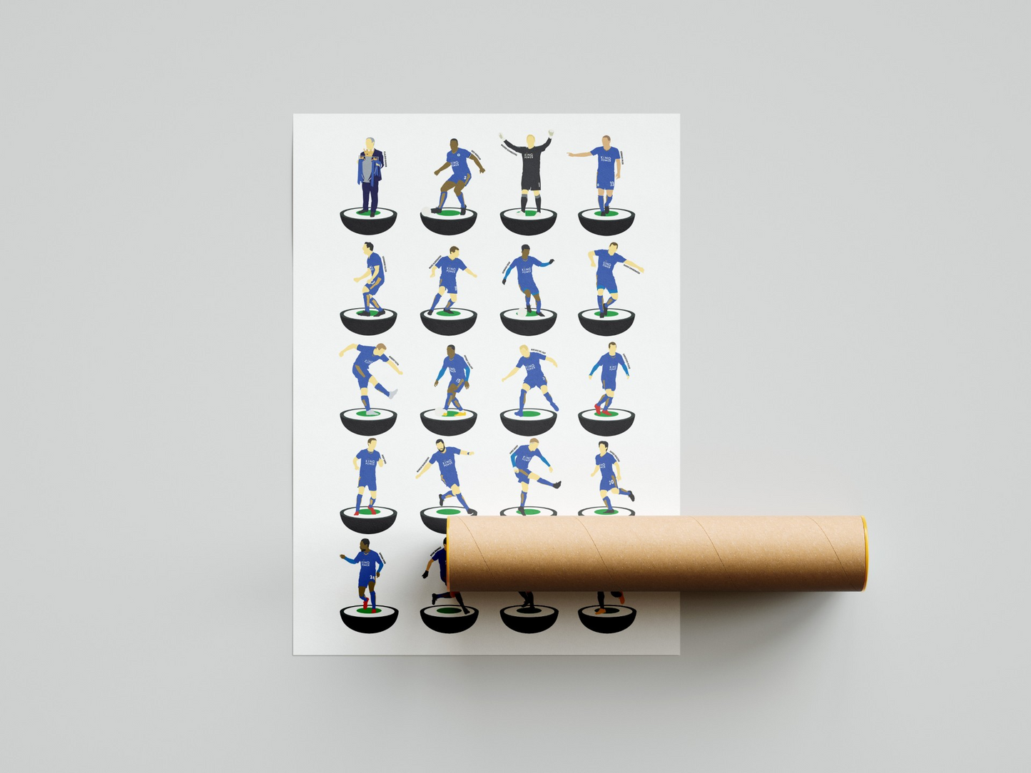 Leicester 2016 Champions Subbuteo Print