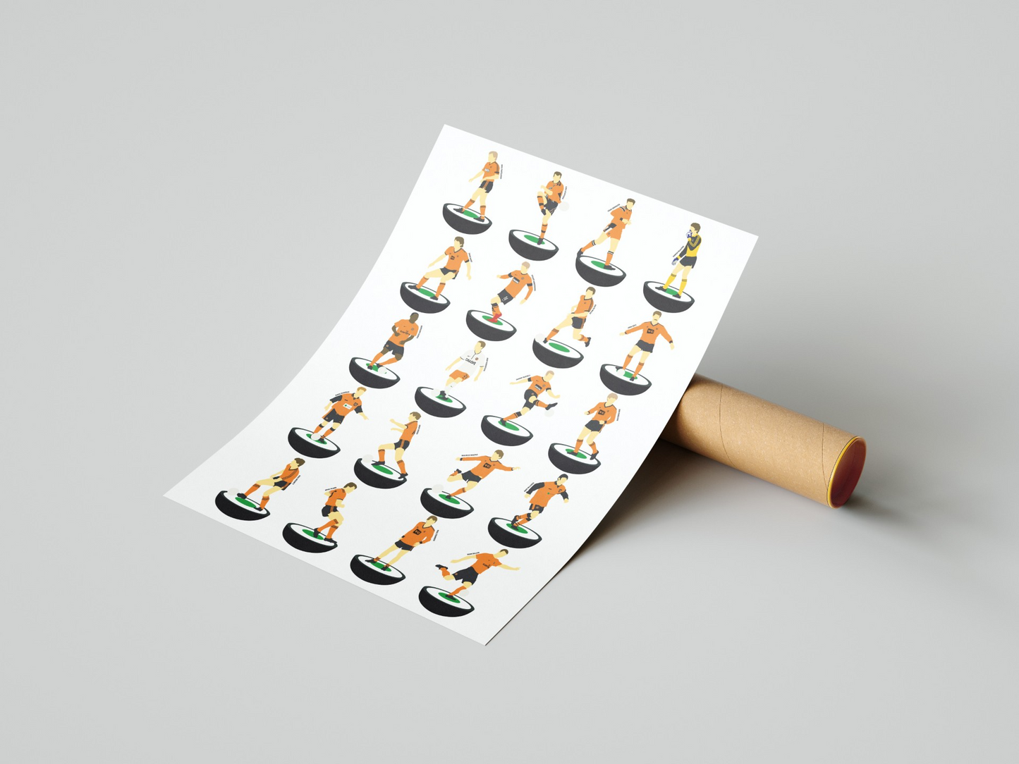 Dundee United A3 Subbuteo Print