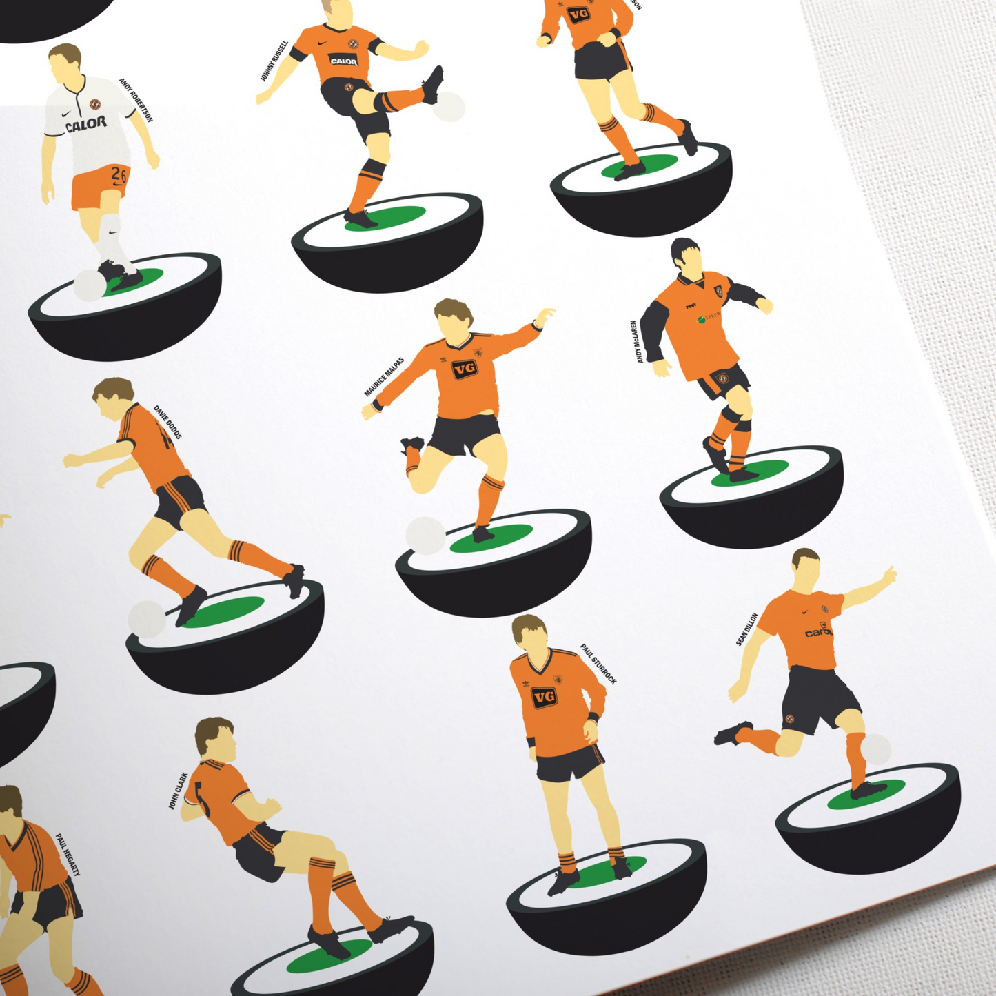Dundee United A3 Subbuteo Print