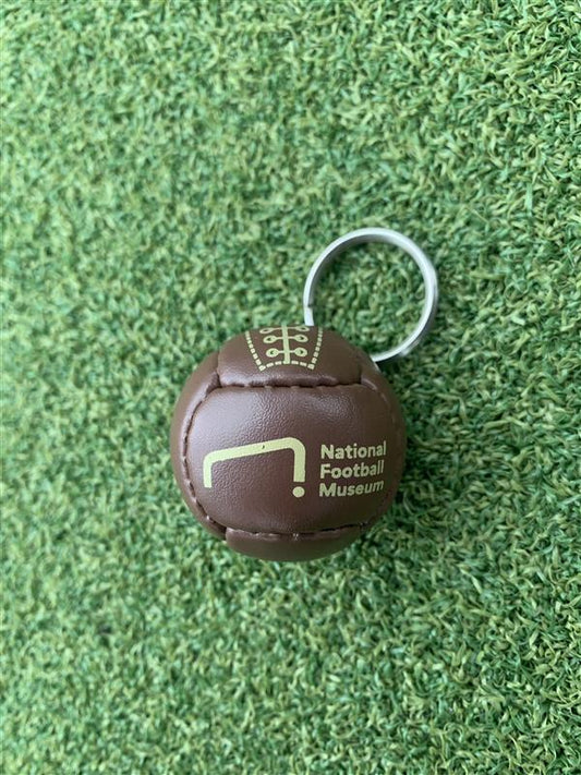 National Football Museum 50s Style Leather Football Keyring