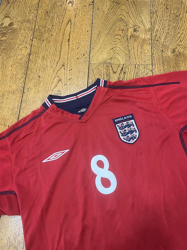 2002 England Away Shirt - Scholes 8