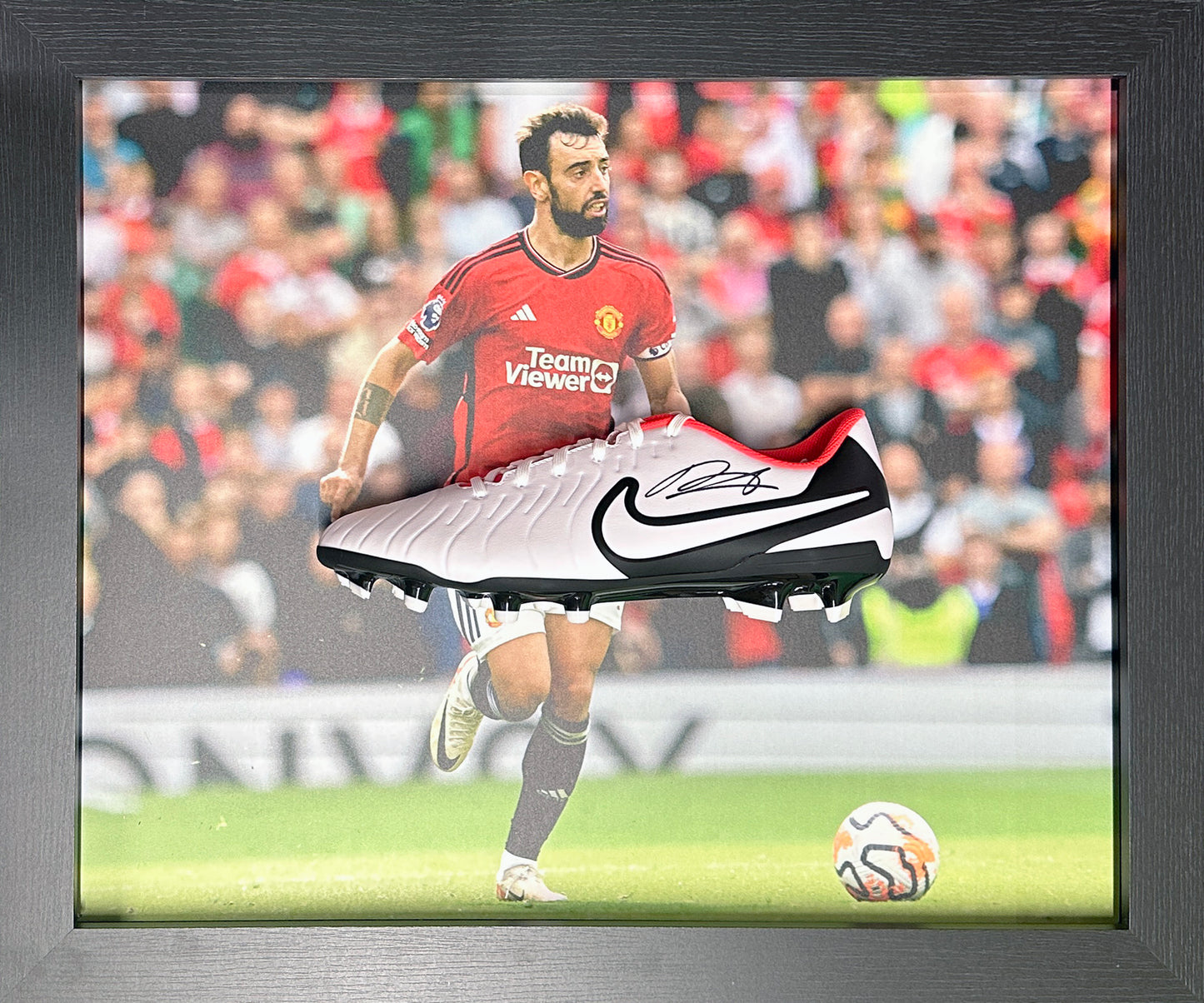 Bruno Fernandes Signed Boot