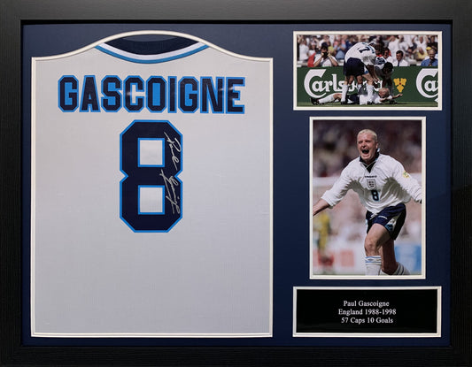 Paul “Gazza” Gascoigne Signed Euro 96 England Shirt