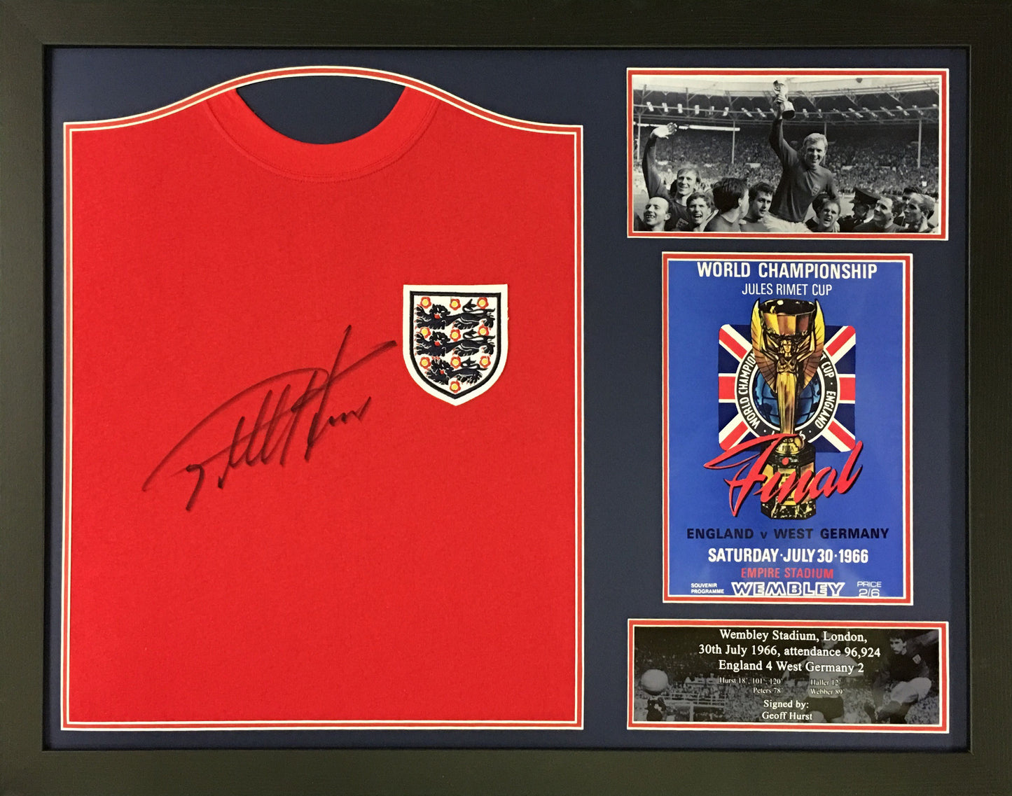 Sir Geoff Hurst Signed England Shirt