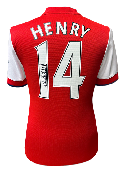 Thierry Henry Signed Arsenal Shirt