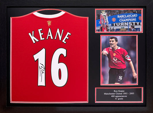 Roy Keane Signed Manchester United Shirt