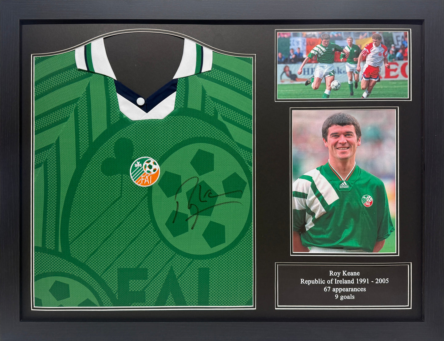 Roy Keane signed Republic of Ireland shirt