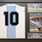 Mario Kempes signed retro Argentina shirt