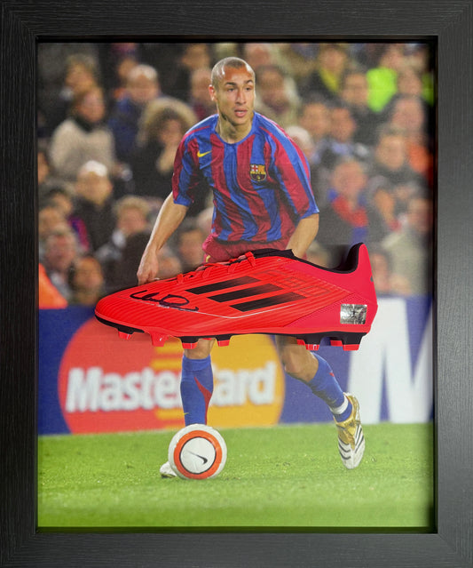 Henrik Larsson signed Barcelona Adidas boot 