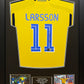 Henrik Larsson signed Official Sweden shirt 