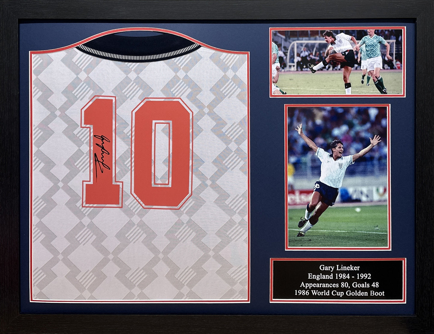 Gary Lineker Signed 1990 England Shirt