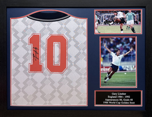 Gary Lineker Signed 1990 England Shirt