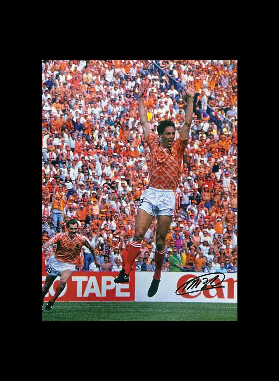 Van Basten Signed 1988 Holland Photo