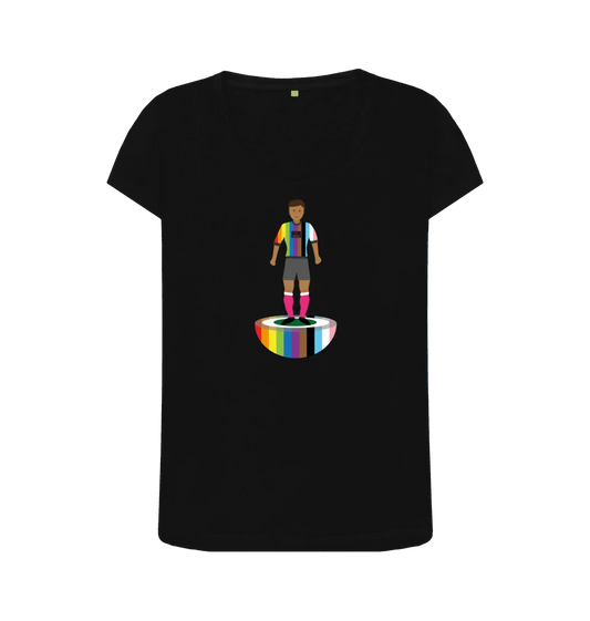 Rainbow Subbuteo-style t-shirt