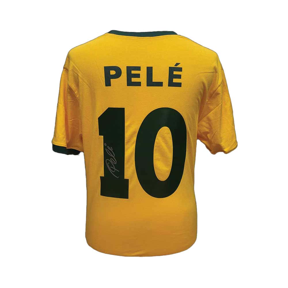 Pele Signed Brazil No. 10 Shirt