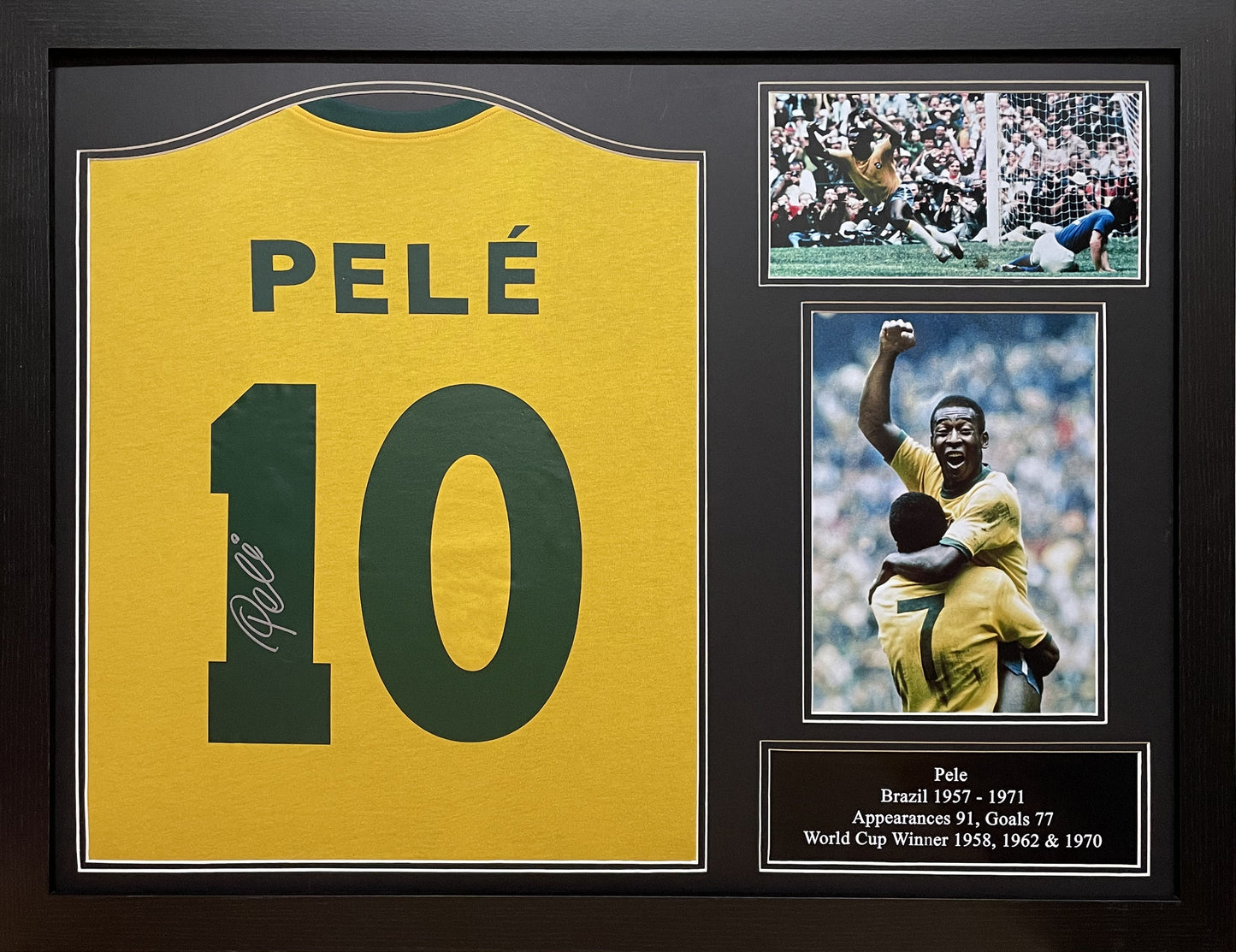 Pele Signed Brazil No. 10 Shirt
