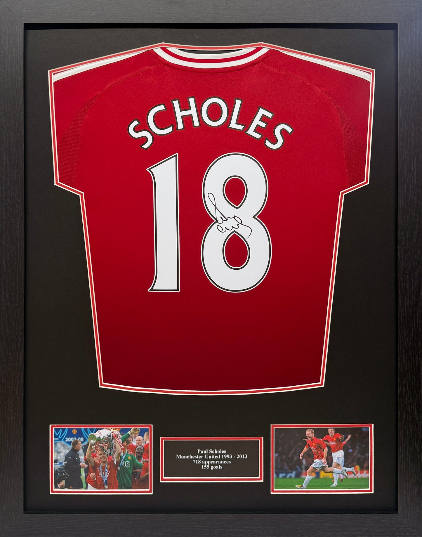 Paul Scholes Signed Manchester United Replica Shirt