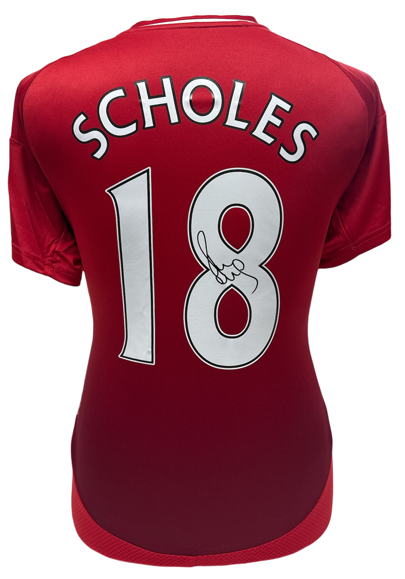 Paul Scholes Signed Manchester United Replica Shirt – National