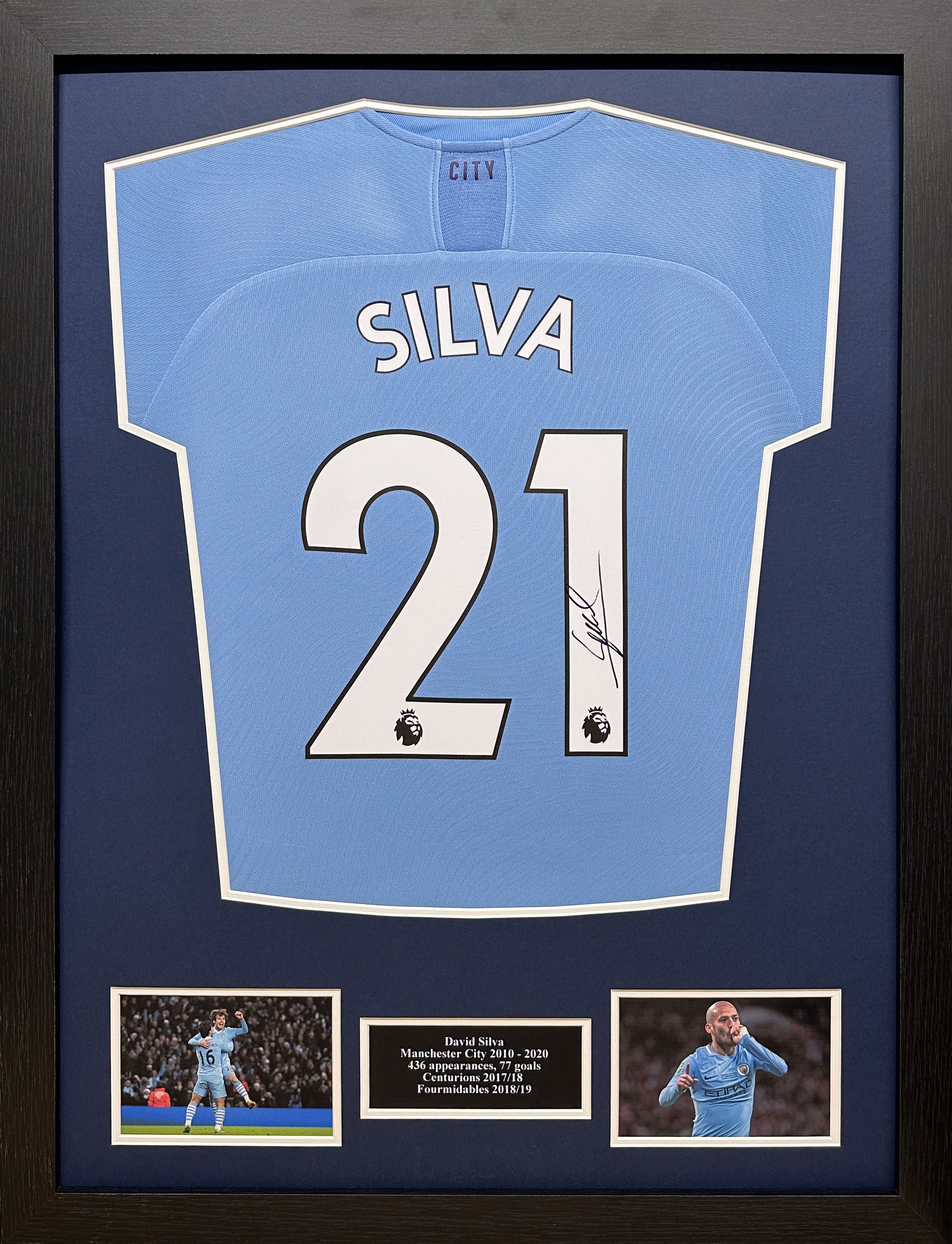 David Silva Signed Manchester City Shirt – National Football