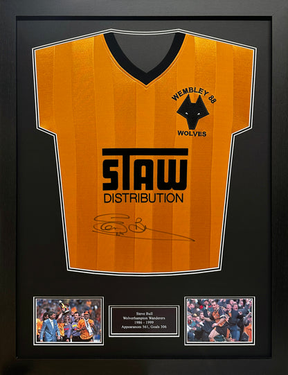 Steve Bull Signed Wolves Shirt