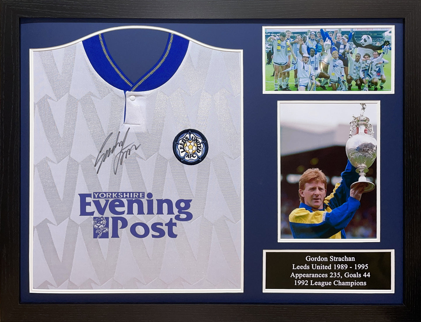 Gordan Strachan Signed Leeds Shirt