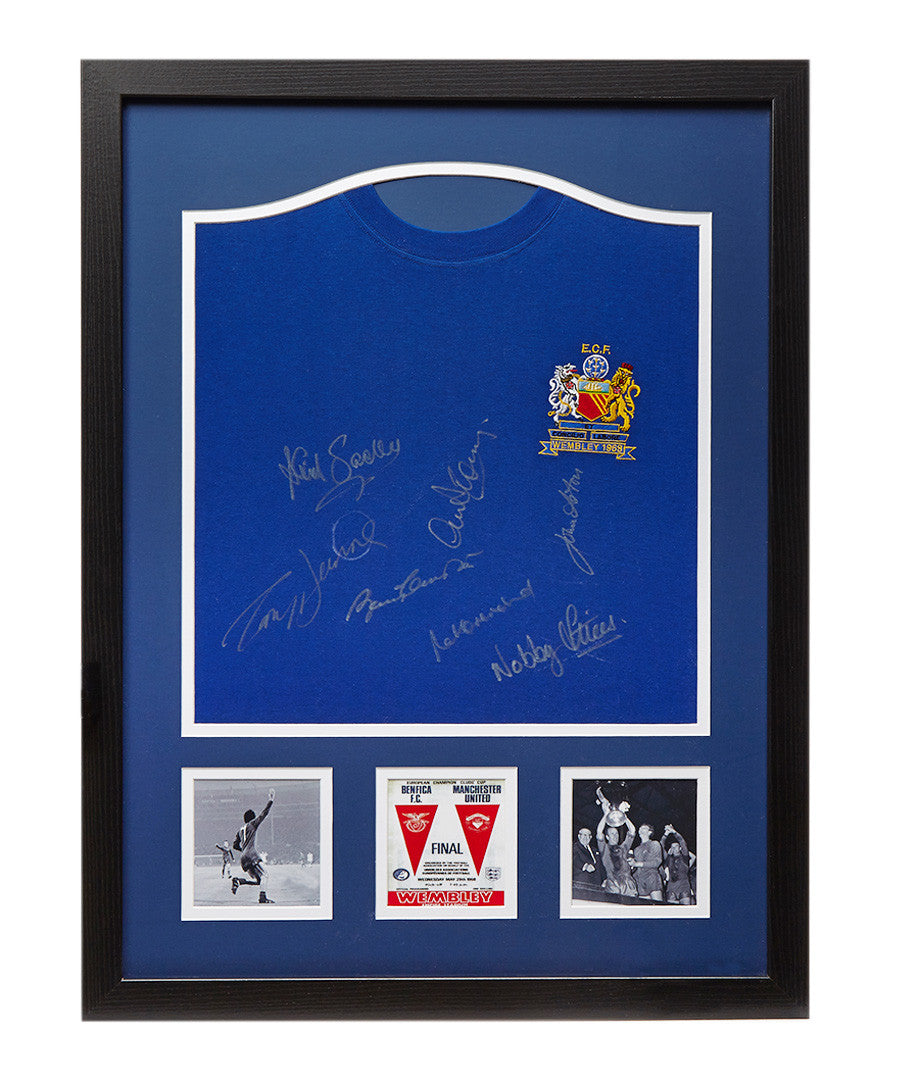 Manchester United 1968 European Cup Winners Shirt Signed by 7