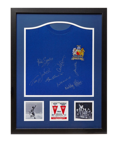 Manchester United 1968 European Cup Winners Shirt Signed by 7