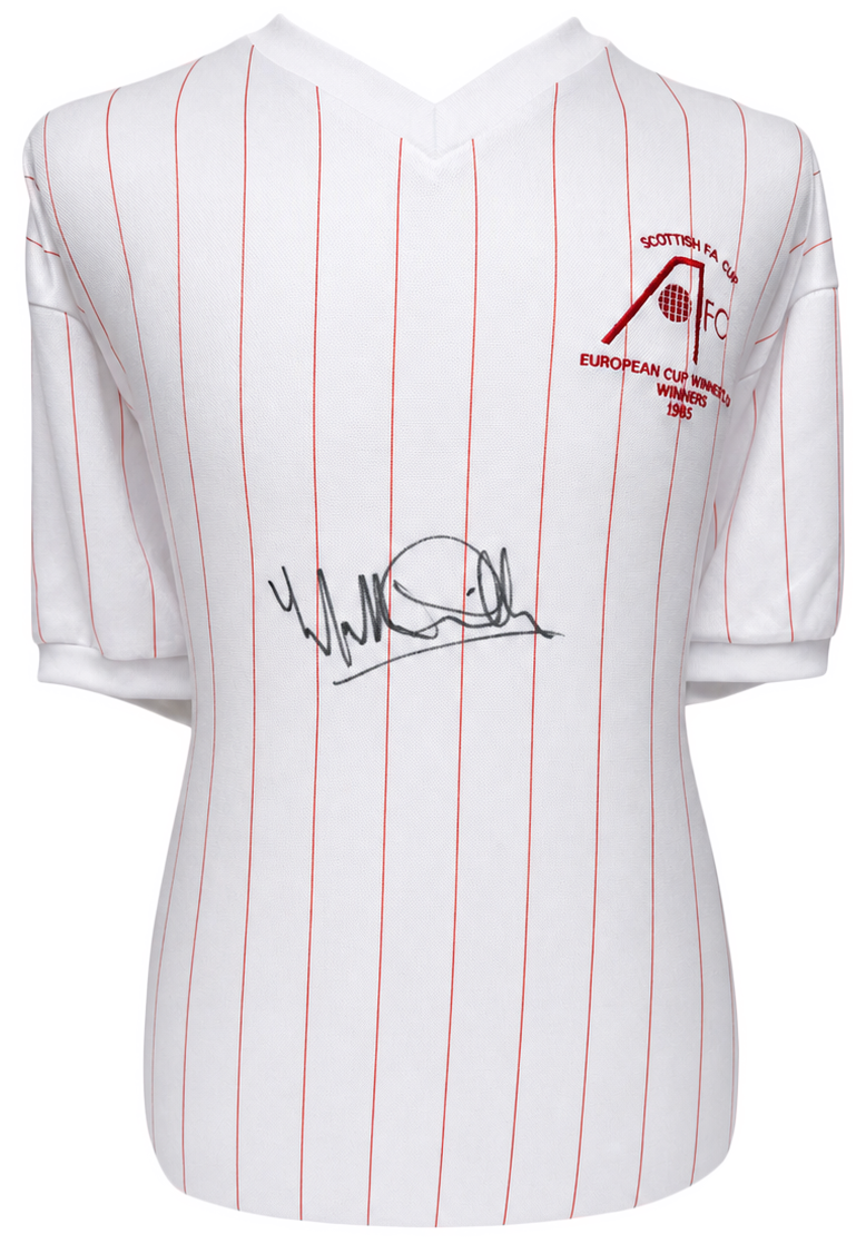 Willie Millar signed Aberdeen shirt