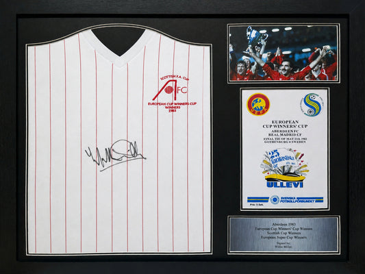 Willie Millar signed Aberdeen shirt