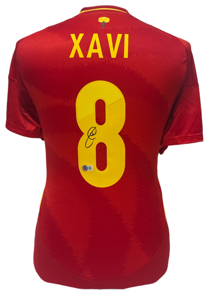 Xavi Hernandez Signed Spain Shirt