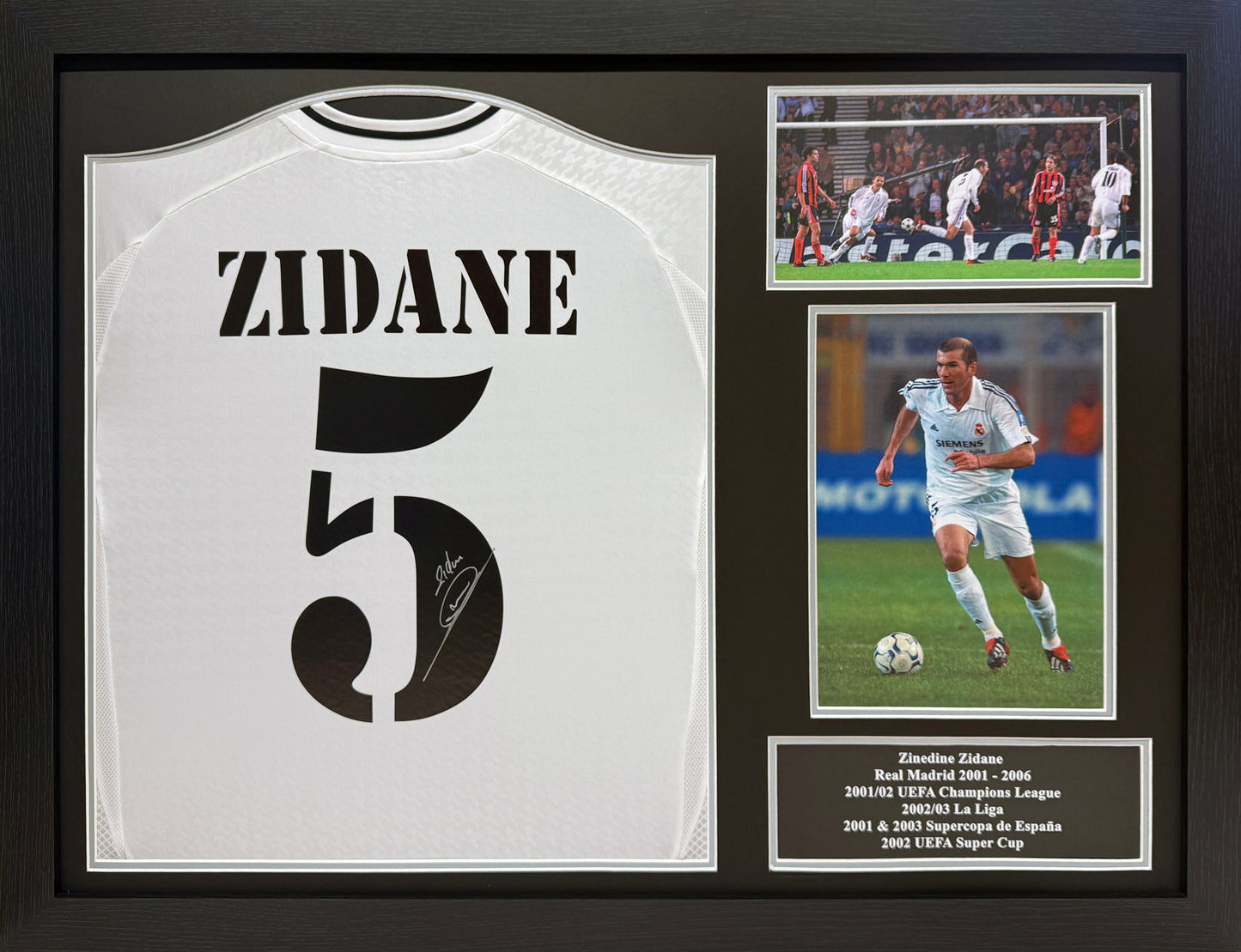 Zinedine Zidane Signed Real Madrid Shirt