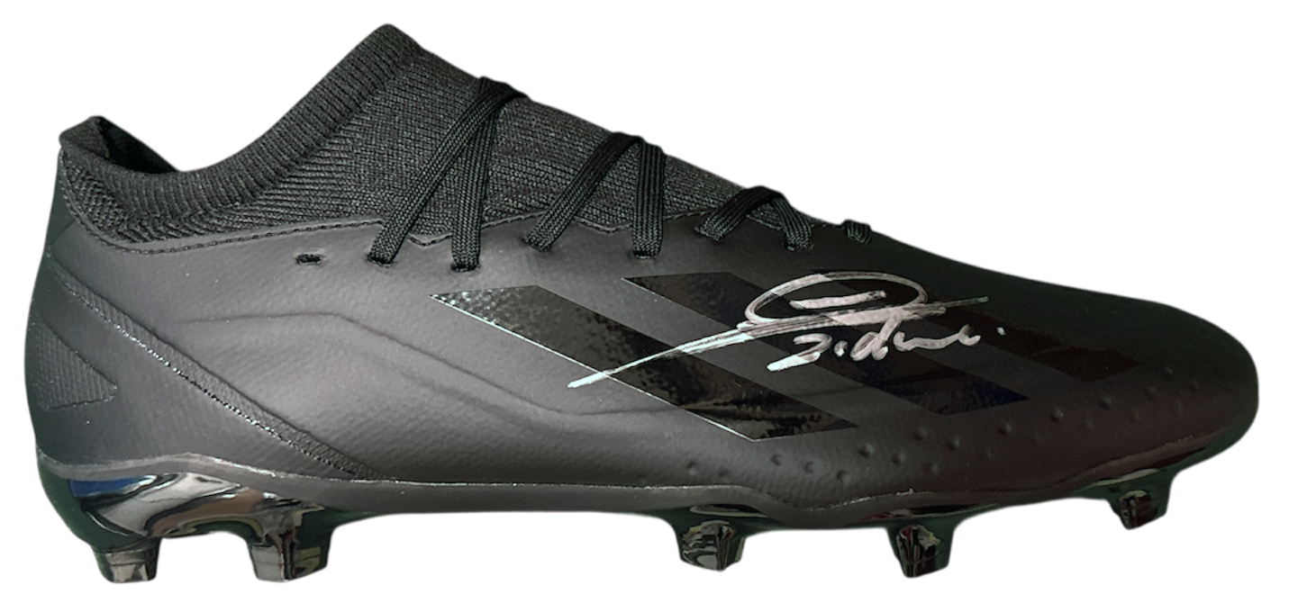 Zinedine Zidane Real Madrid signed Adidas football boot