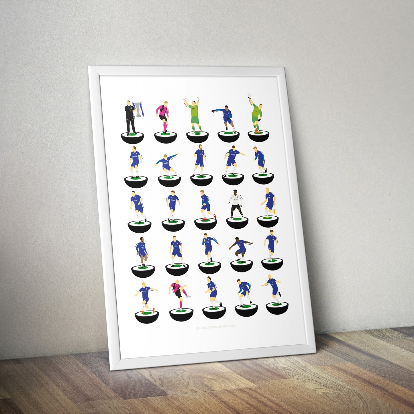 Stockport County 2022 Champions Subbuteo Print