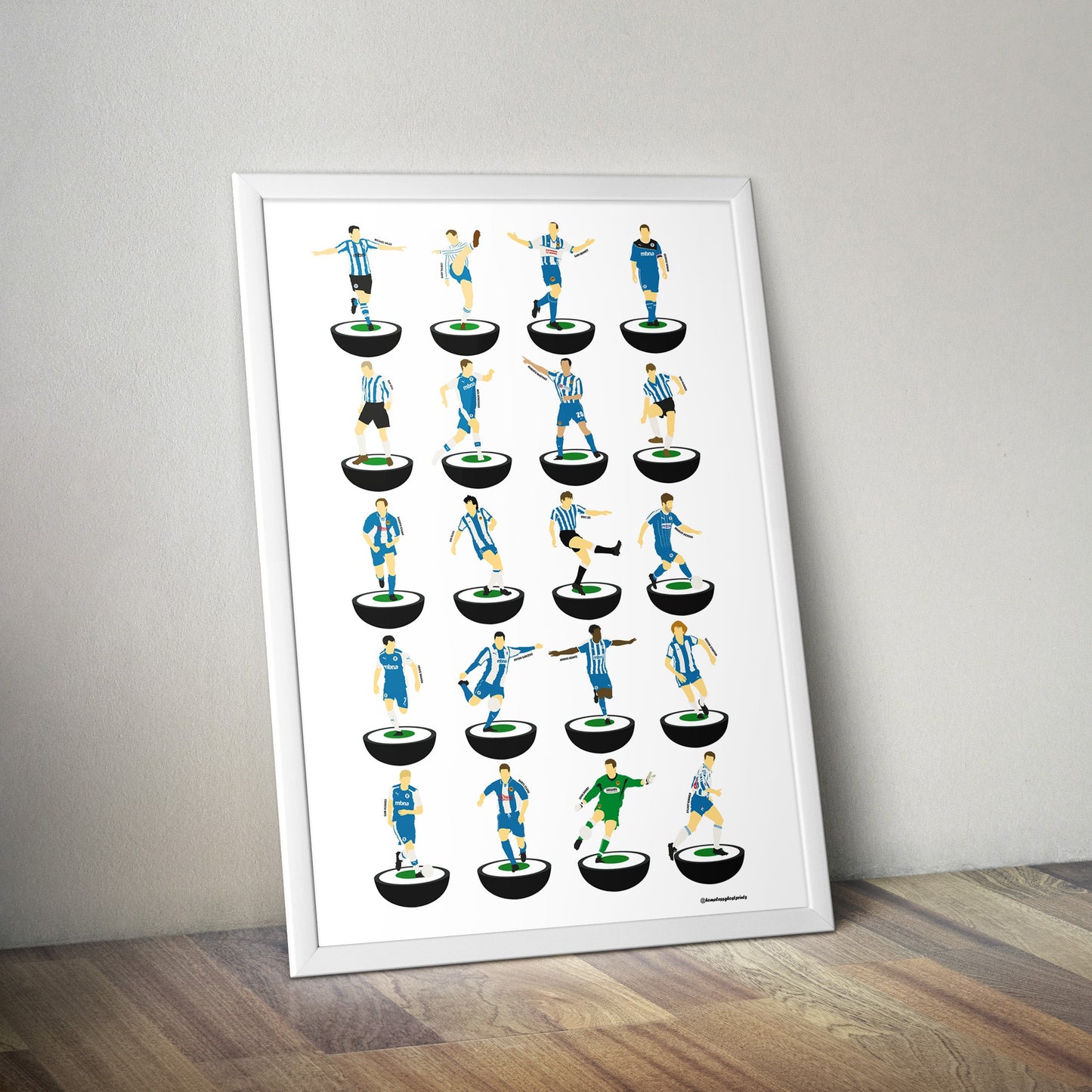 Chester City Subbuteo Print