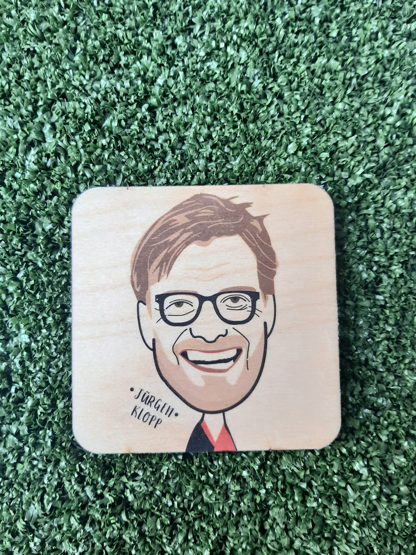 Jürgen Klopp Wooden Coasters