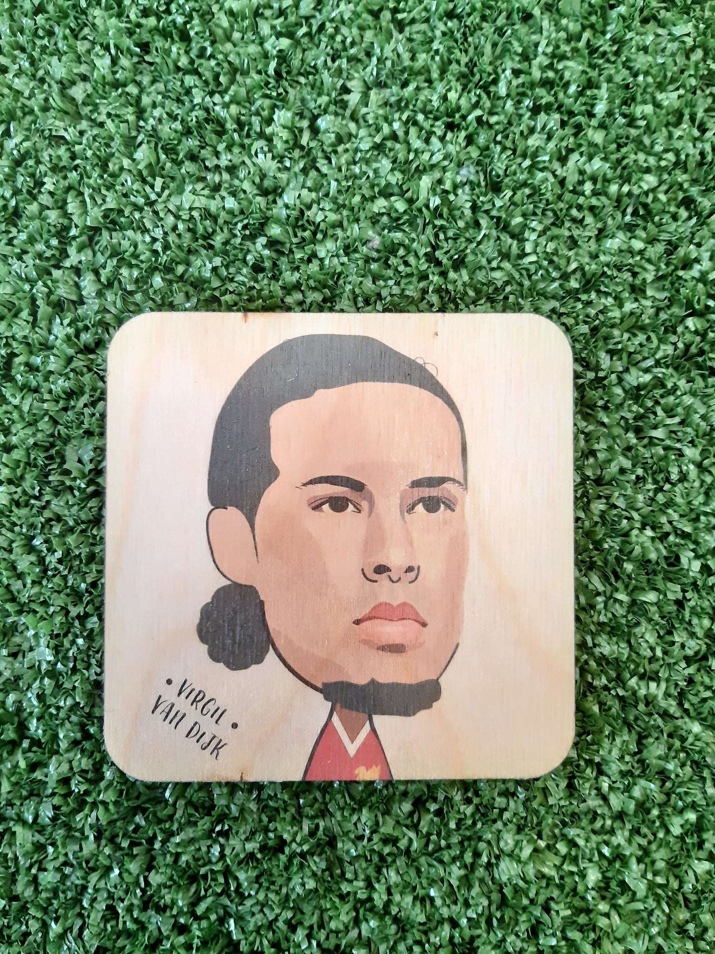 Virgil Van Dijk Wooden Coasters