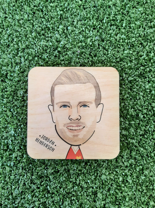 Jordan Henderson Wooden Coasters