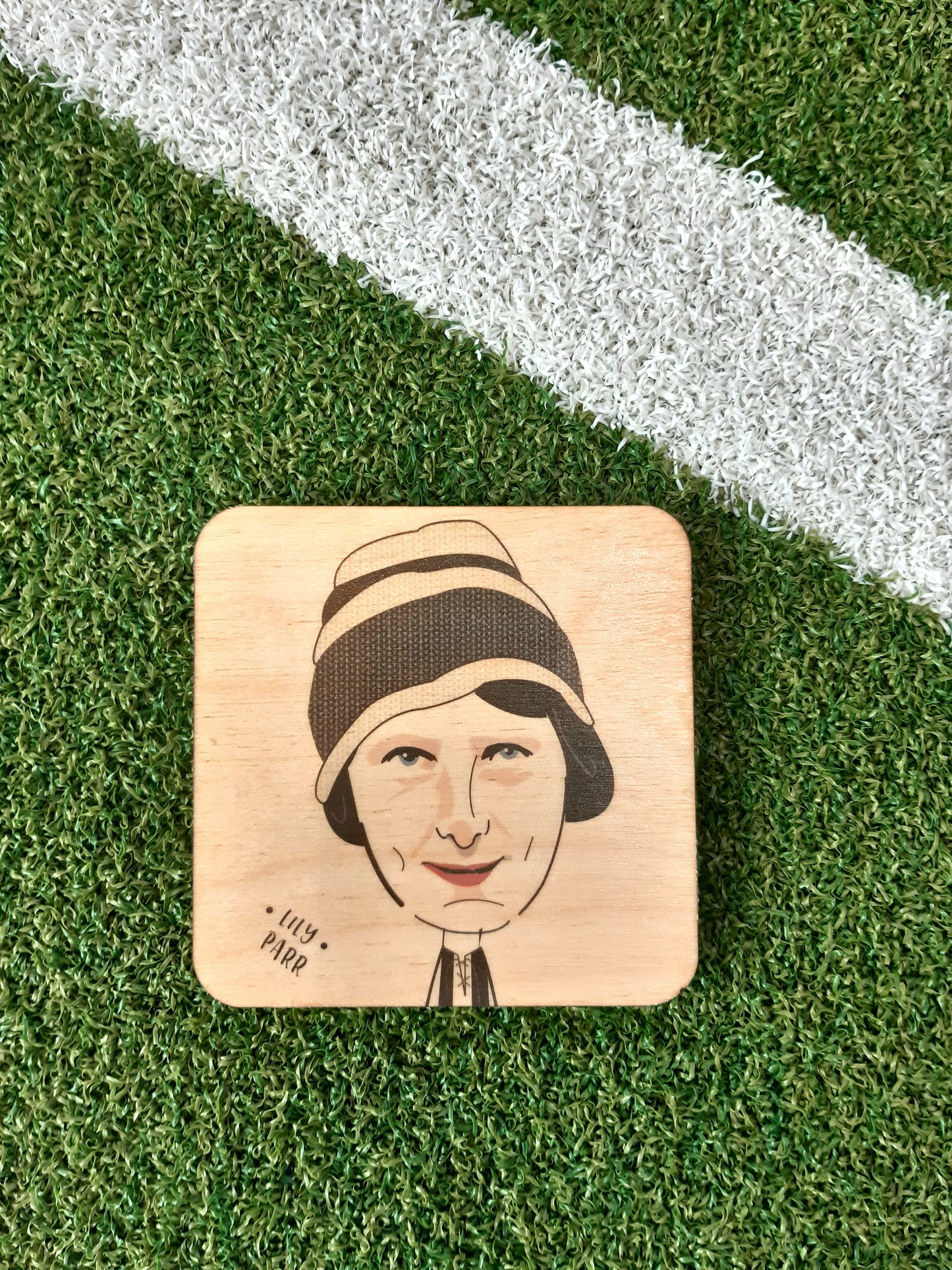 Lily Parr Wooden Coasters
