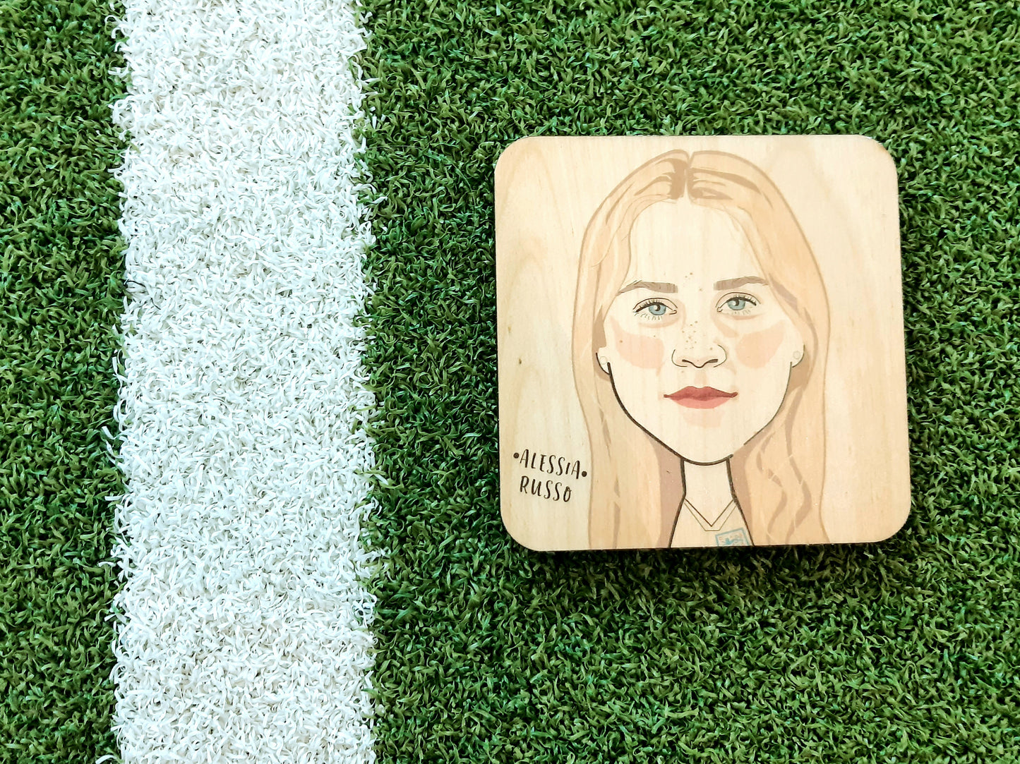 Alessia Russo Wooden Coasters