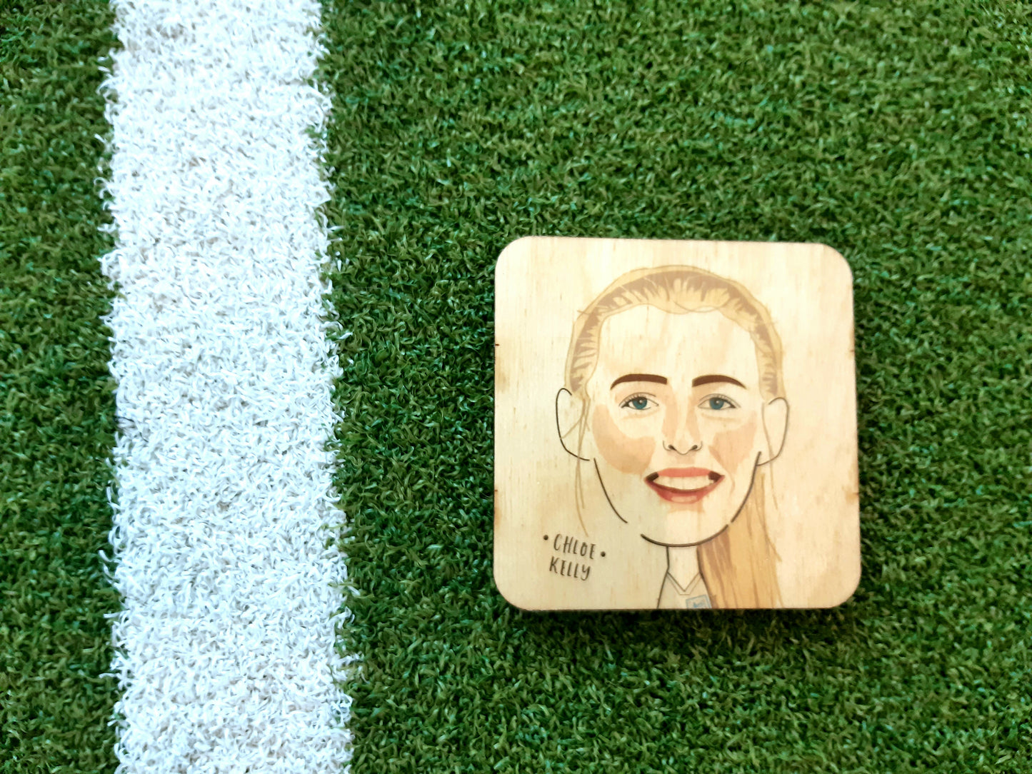 Chloe Kelly Wooden Coasters