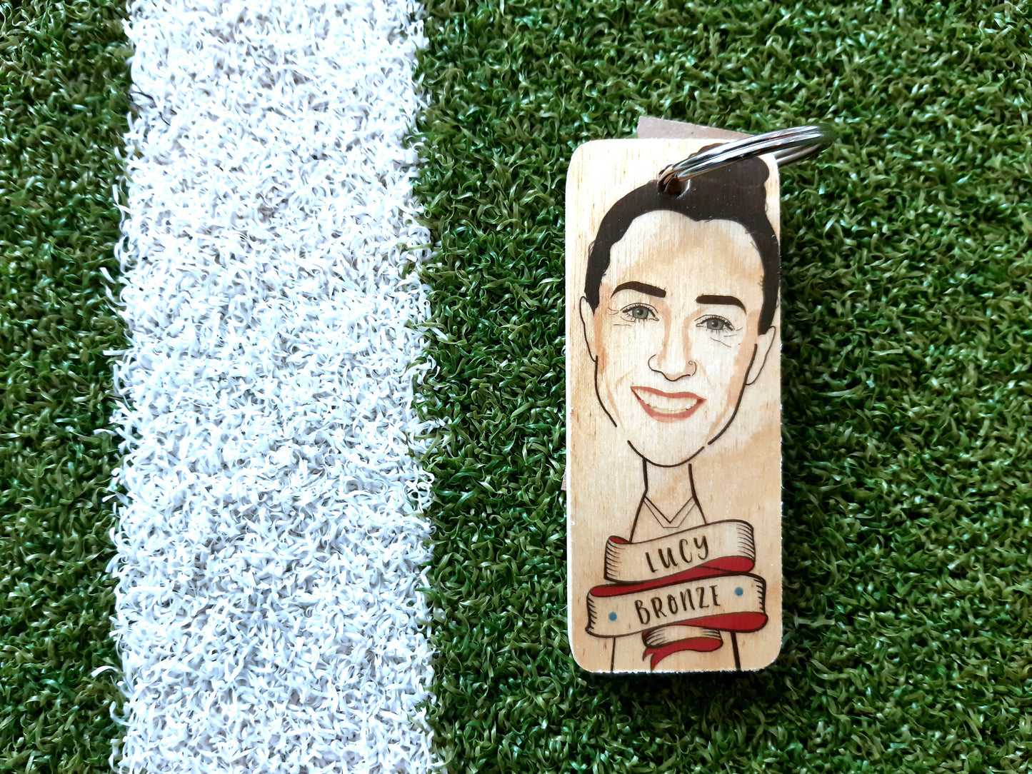 Lucy Bronze Wooden Keyring