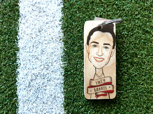 Lucy Bronze Wooden Keyring