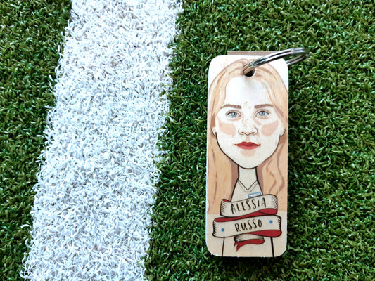 Alessia Russo Wooden Keyring