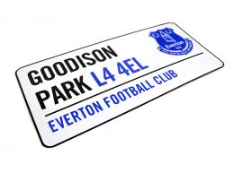 Everton Goodison Park Street Sign