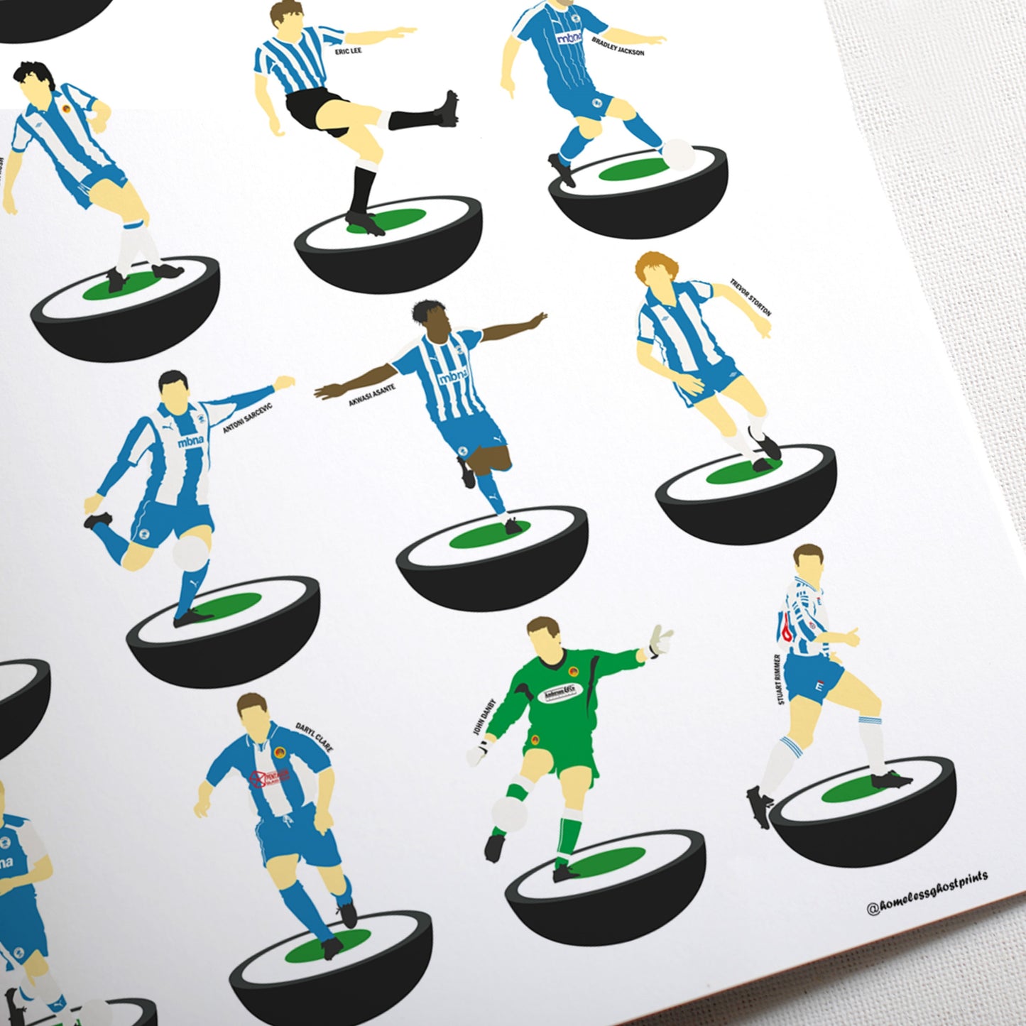 Chester City Subbuteo Print